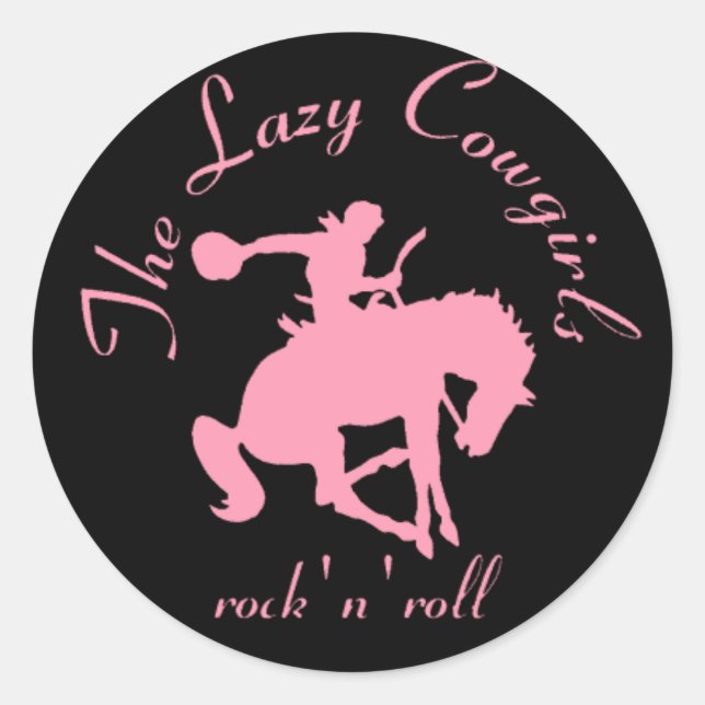 Lazy Cowgirls sticker (Front)