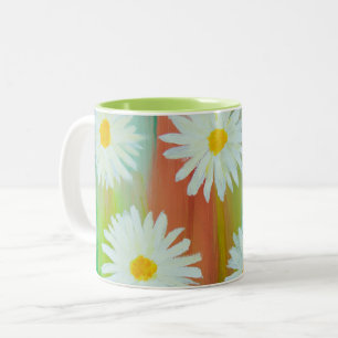 Lazy Daisy Day Two-Tone Coffee Mug
