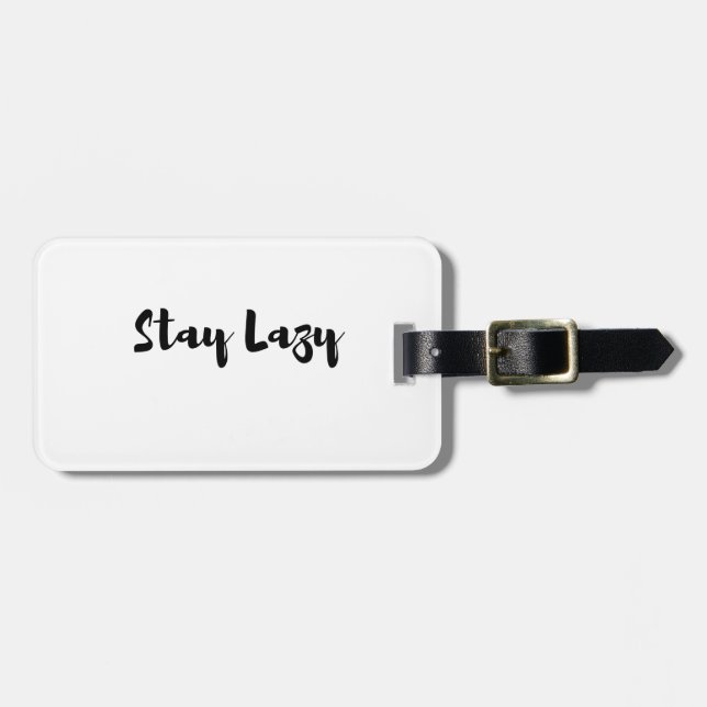 Lazy Day Bliss Luggage Tag (Front Horizontal)