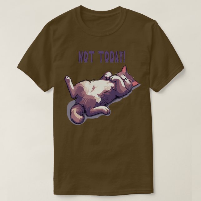 Lazy Day Cat T-Shirt (Design Front)
