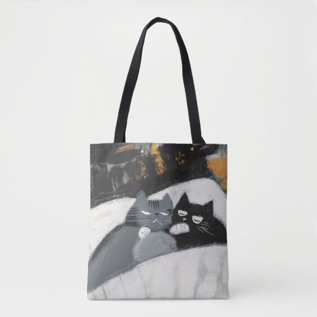 Lazy Day Cats Tote Bag (Front)
