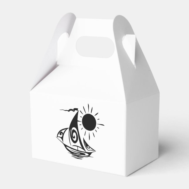 Lazy Day Sailing Favor Box (Front Side)