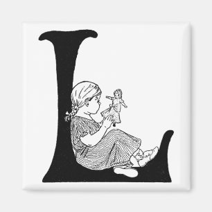 Lazy Days Letter 'L' - Magnet