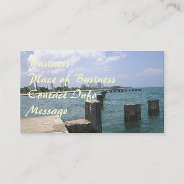 Lazy Days on the Dock Business Card (Front)