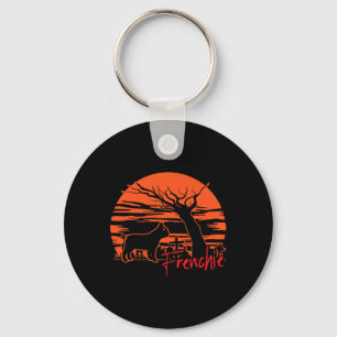 Lazy Diy Halloween Costume Cute French Bulldog Dog Keychain