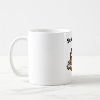 Lazy Dog Meme Cartoon Coffee Mug
