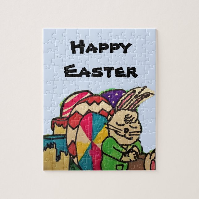 LAZY EASTER BUNNY   JIGSAW PUZZLE (Vertical)