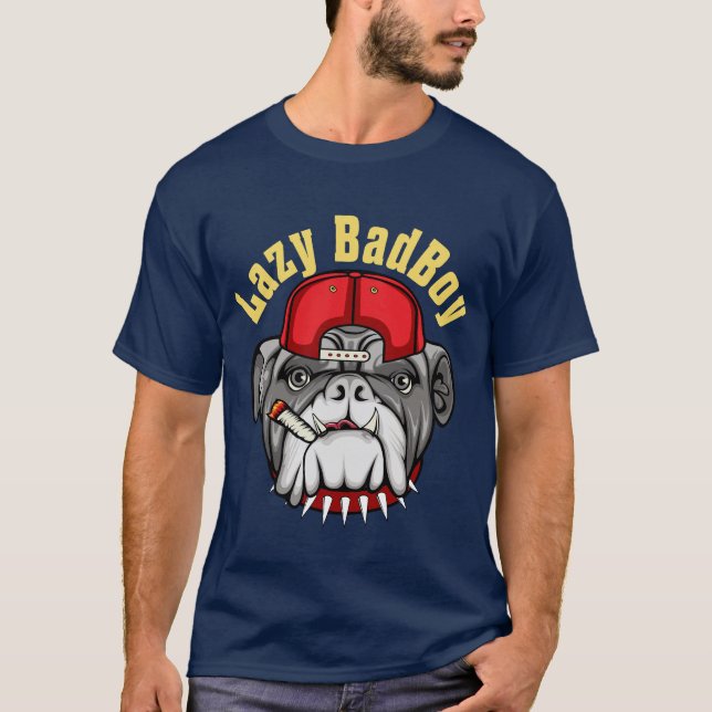Lazy English Bulldog T-Shirt (Front)