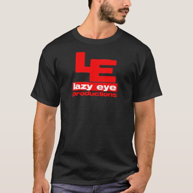 Lazy Eye Logo Red T-Shirt (Front)