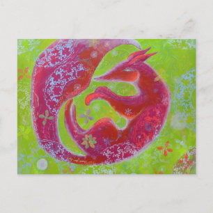 Lazy Fox. Postcard