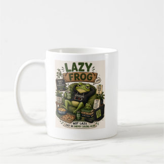 Lazy Frog Energy Saving Mode Cozy Frog Humour Coffee Mug