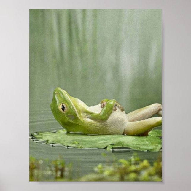 Lazy Frog Poster (Front)