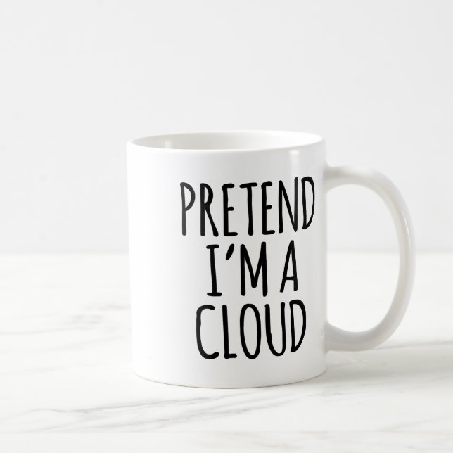 Lazy Funny Halloween Costume - Cloud Gift Sky High Coffee Mug (Right)