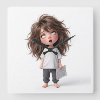 Lazy girl clock