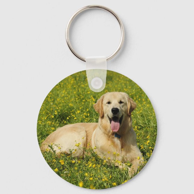 Lazy Golden Keychain (Front)