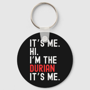 Lazy Halloween Costume It's Me Hi I'm The Durian  Keychain