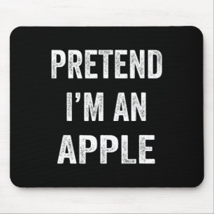 Lazy Halloween Pretend I'm Apple Funny Halloween C Mouse Pad
