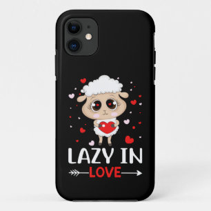 Lazy in Love Sheep for Valentine's Day Singles iPhone 11 Case