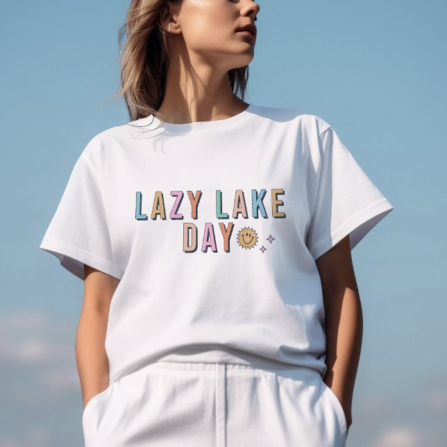 Lazy Lake Day Graphic T-Shirt (Creator Uploaded)