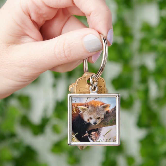 Lazy little red panda keychain (Hand)