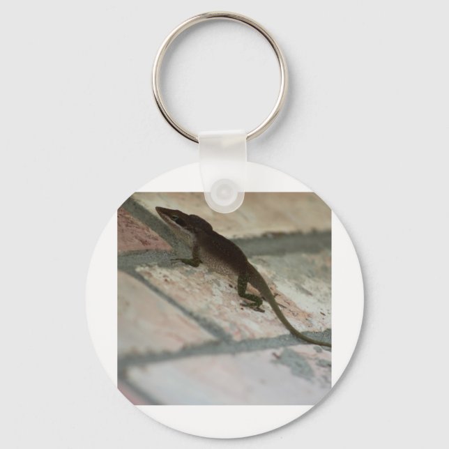 Lazy Lizard Keychain (Front)