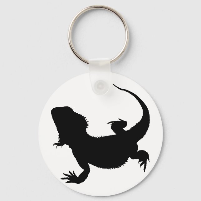 Lazy Lizard Keychain (Front)