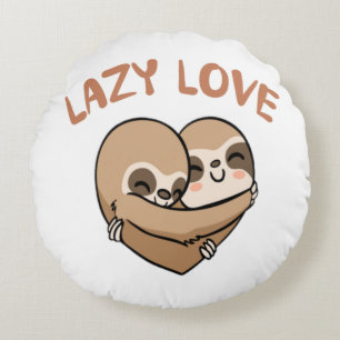 Lazy Love Round Pillow