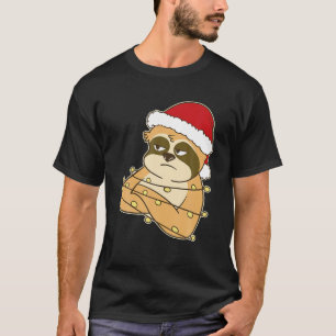Lazy Merry Christmas Sloth T-Shirt