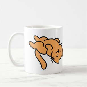 Lazy Orange Cat  Coffee Mug