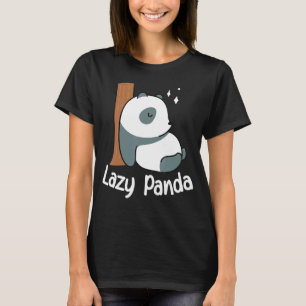 Lazy Panda Bamboo Cute Panda bear Animal T-Shirt