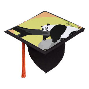 Lazy Panda Graduation Cap Topper
