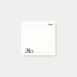 Lazy panda post-it notes