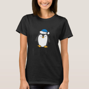 Lazy Penguin Tardy Better Late Than Never Penguin T-Shirt