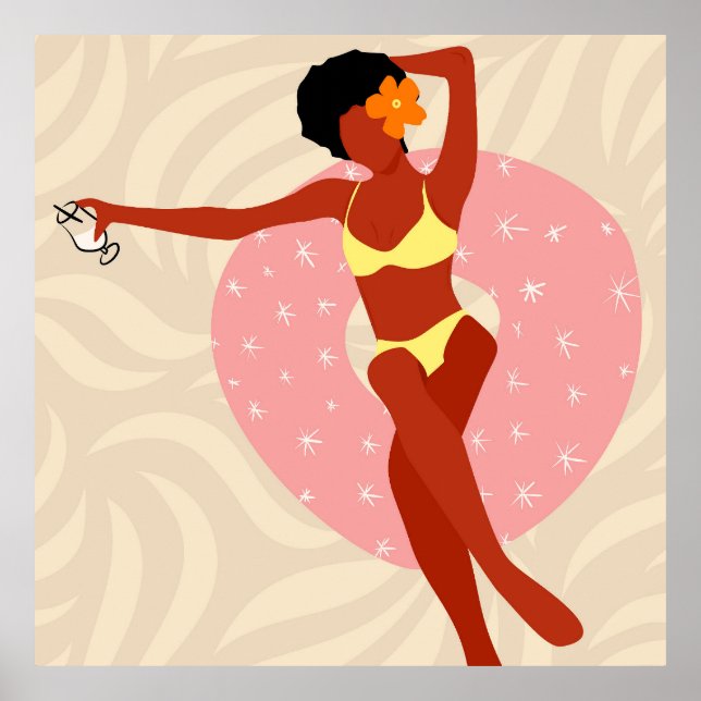 Lazy Pool Day Poster (Front)