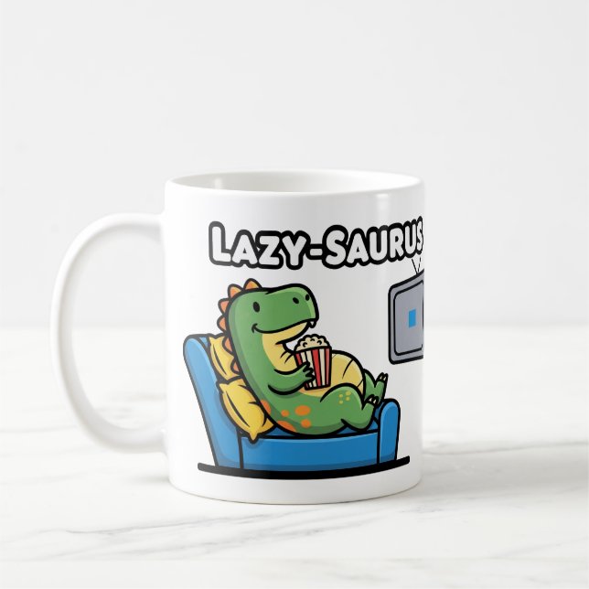 Lazy-Saurus Coffee Mug (Left)