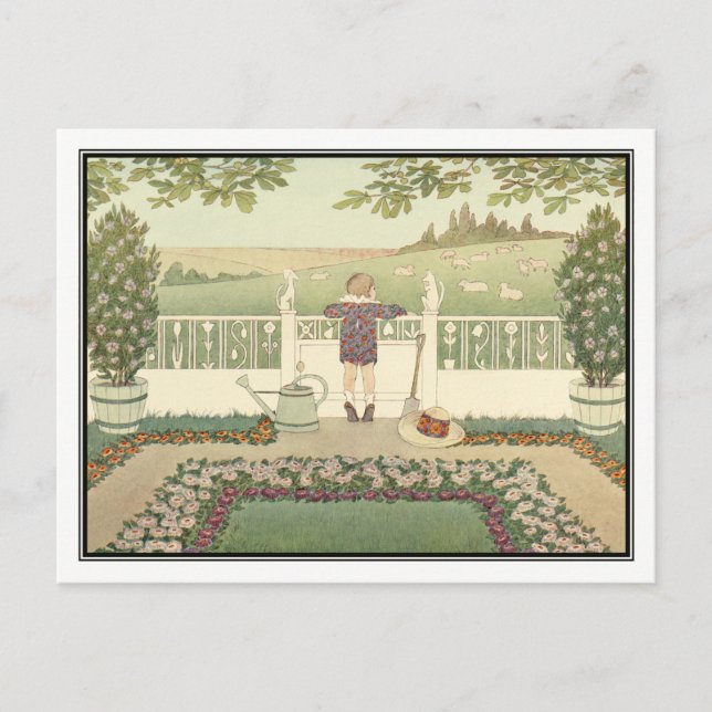 Lazy Sheep by H. Willebeek Le Mair Postcard (Front)