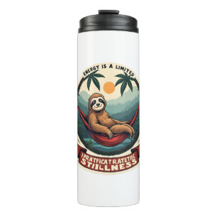Lazy Sloth Humor Shirt Selective Effort Vintage Thermal Tumbler