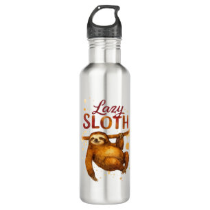 Lazy Sloth in Alcohol Ink Classic T-Shirt 710 Ml Water Bottle