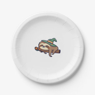 lazy sloth kawaii Classic T-Shirt Paper Plate