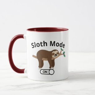 Lazy Sloth Mode coffee mug - Funny Animals