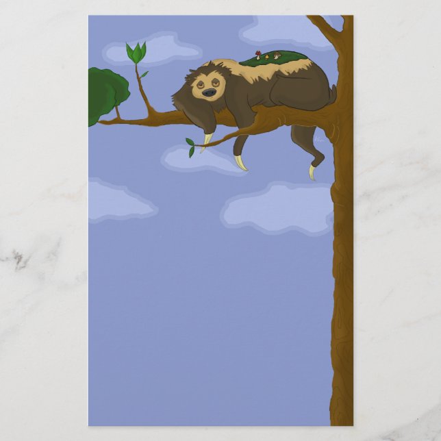 Lazy Sloth Stationery (Front)