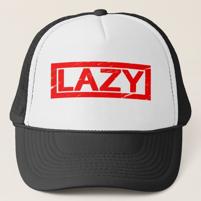 Lazy Stamp Trucker Hat (Front)