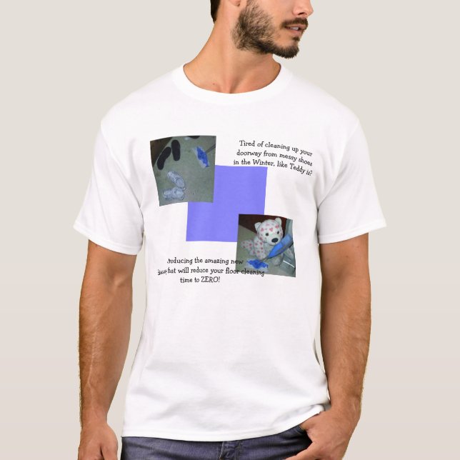 Lazy Teddy Bear Cleaning shirt (Front)