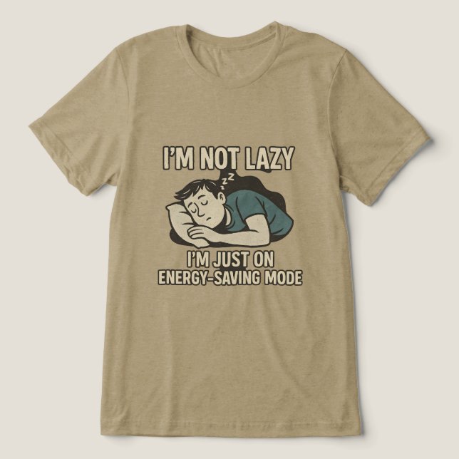 lazybones Tri-Blend shirt (Design Front)