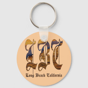 LBC - Long Beach California - Ocean Keychain