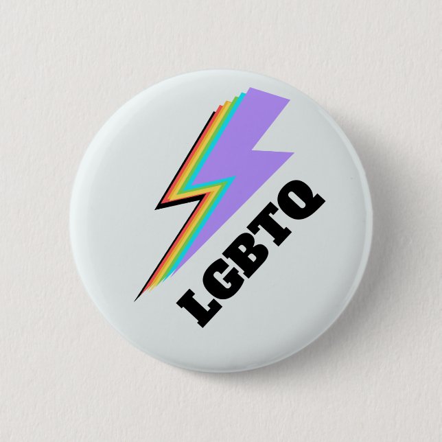 LBGTQ Rainbow Pride Gender Diversity Gay Trans 2 Inch Round Button (Front)