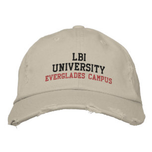 LBI UNIVERSITY (TM) EVERGLADES CAMPUS EMBROIDERED HAT