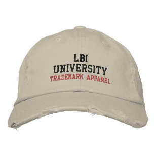 LBI UNIVERSITY TRADEMARKED EMBROIDERED HAT