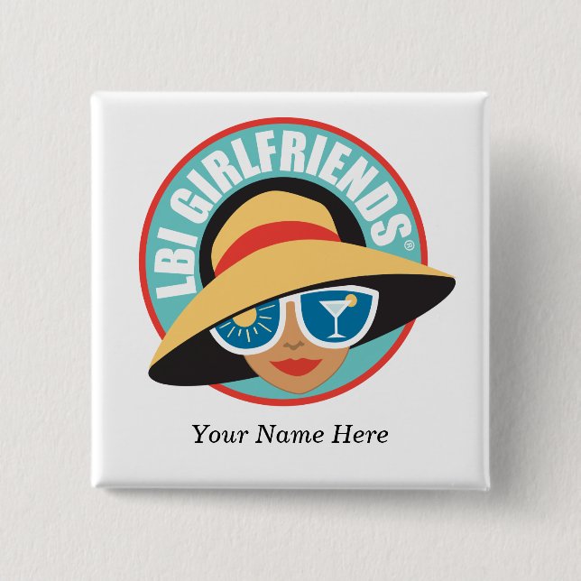 LBIG Square Magnetic Wearable Button (Front)