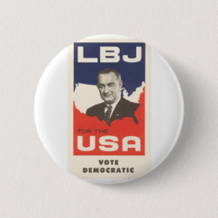 LBJ 2 INCH ROUND BUTTON